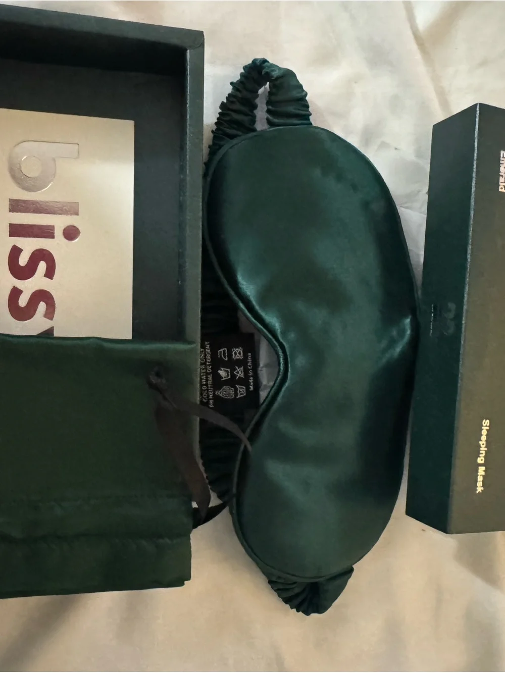 Blissy Silk Pillowcase - Dark Green